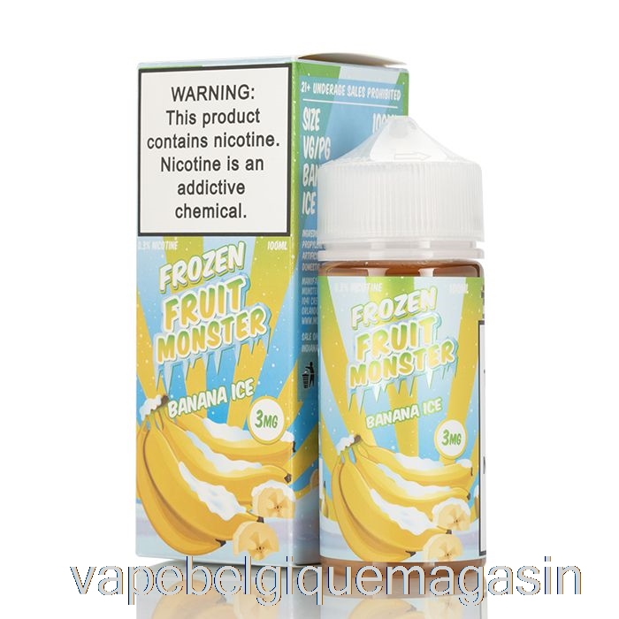 Vape Belgique Banane Glacée - Monstre De Fruits Surgelés - 100ml 6mg